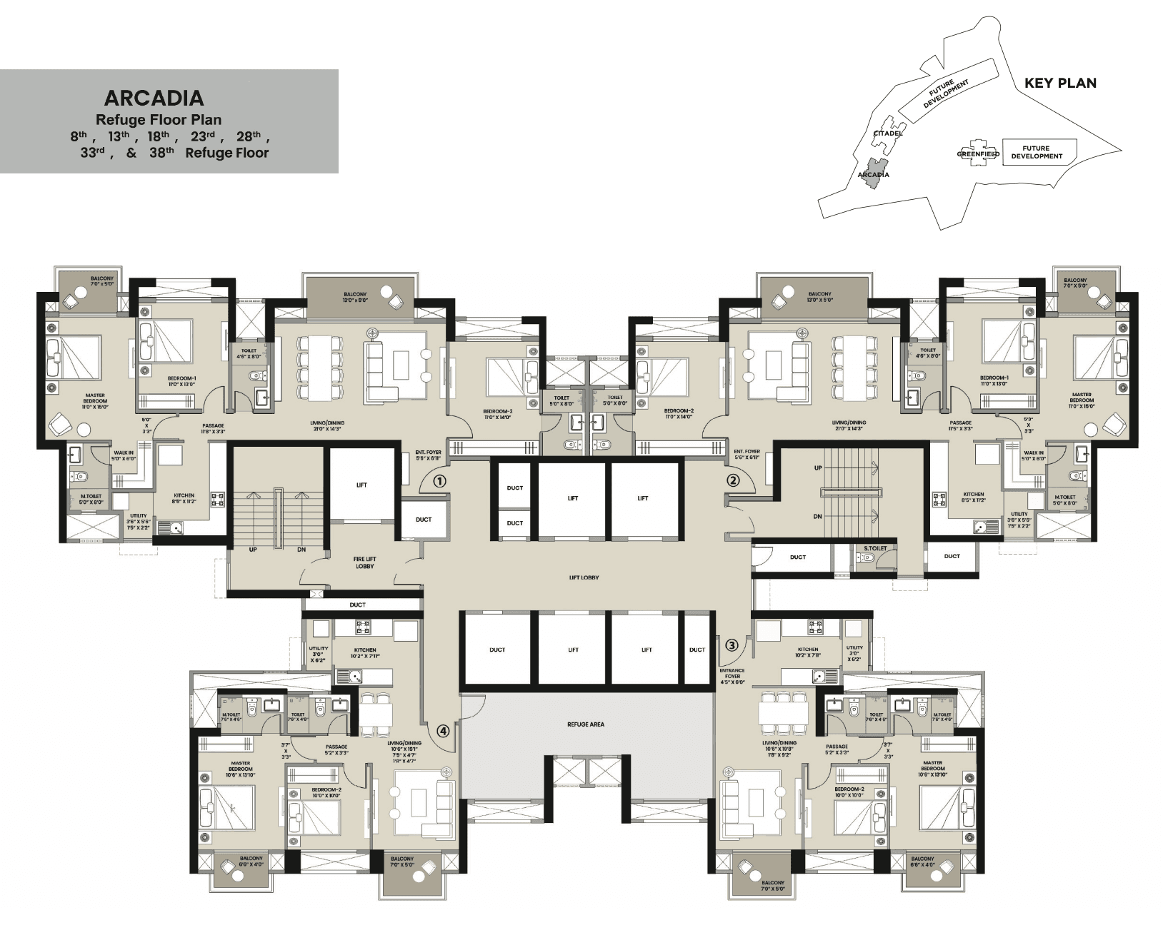 3 BHK Floor Plan